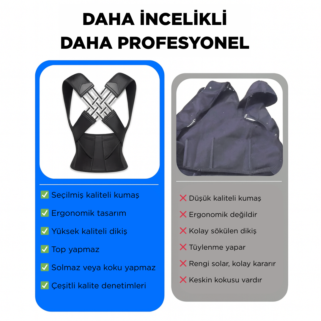 KAMBURLAŞMA ÖNLEYİCİ DİK DURUŞ KORSESİ