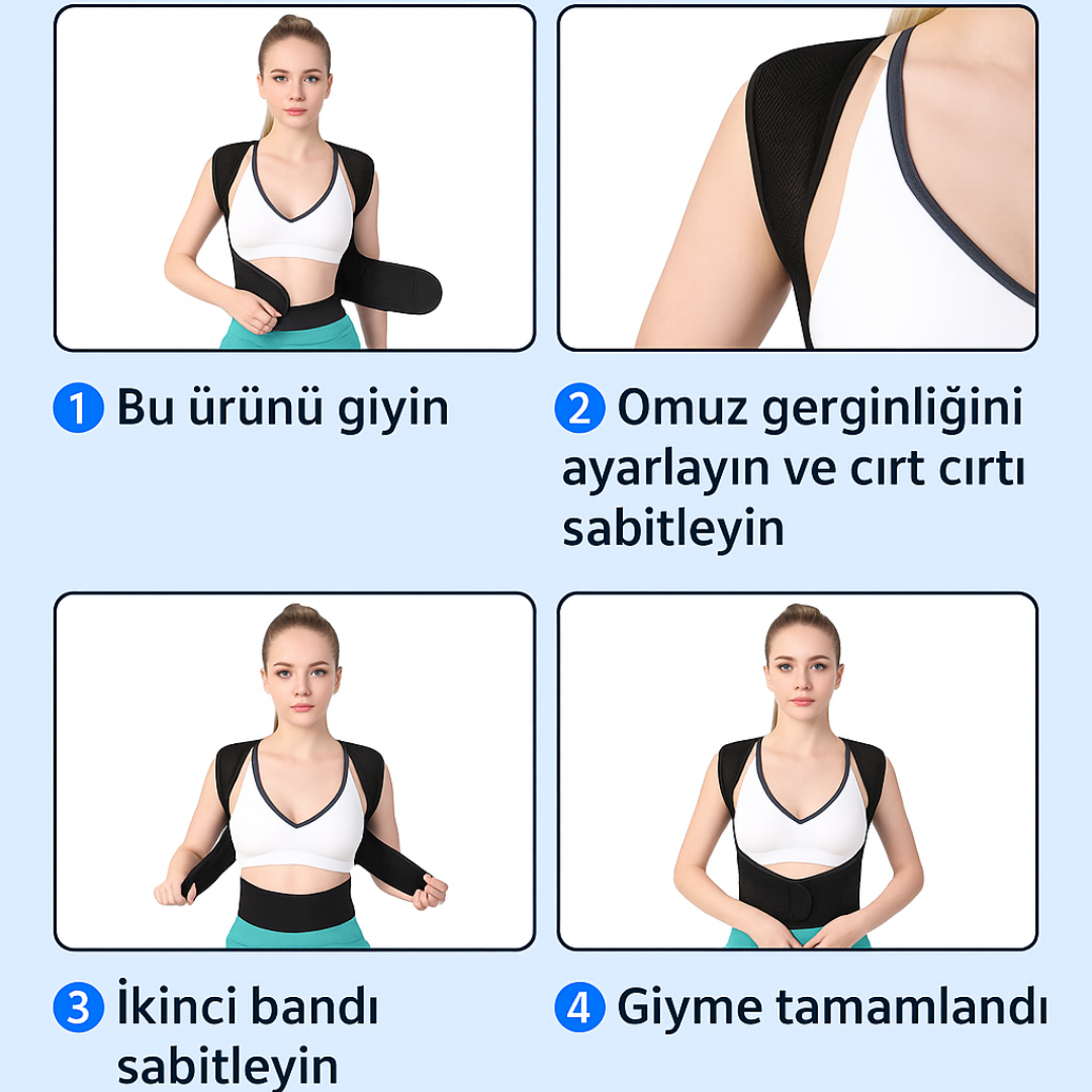 KAMBURLAŞMA ÖNLEYİCİ DİK DURUŞ KORSESİ